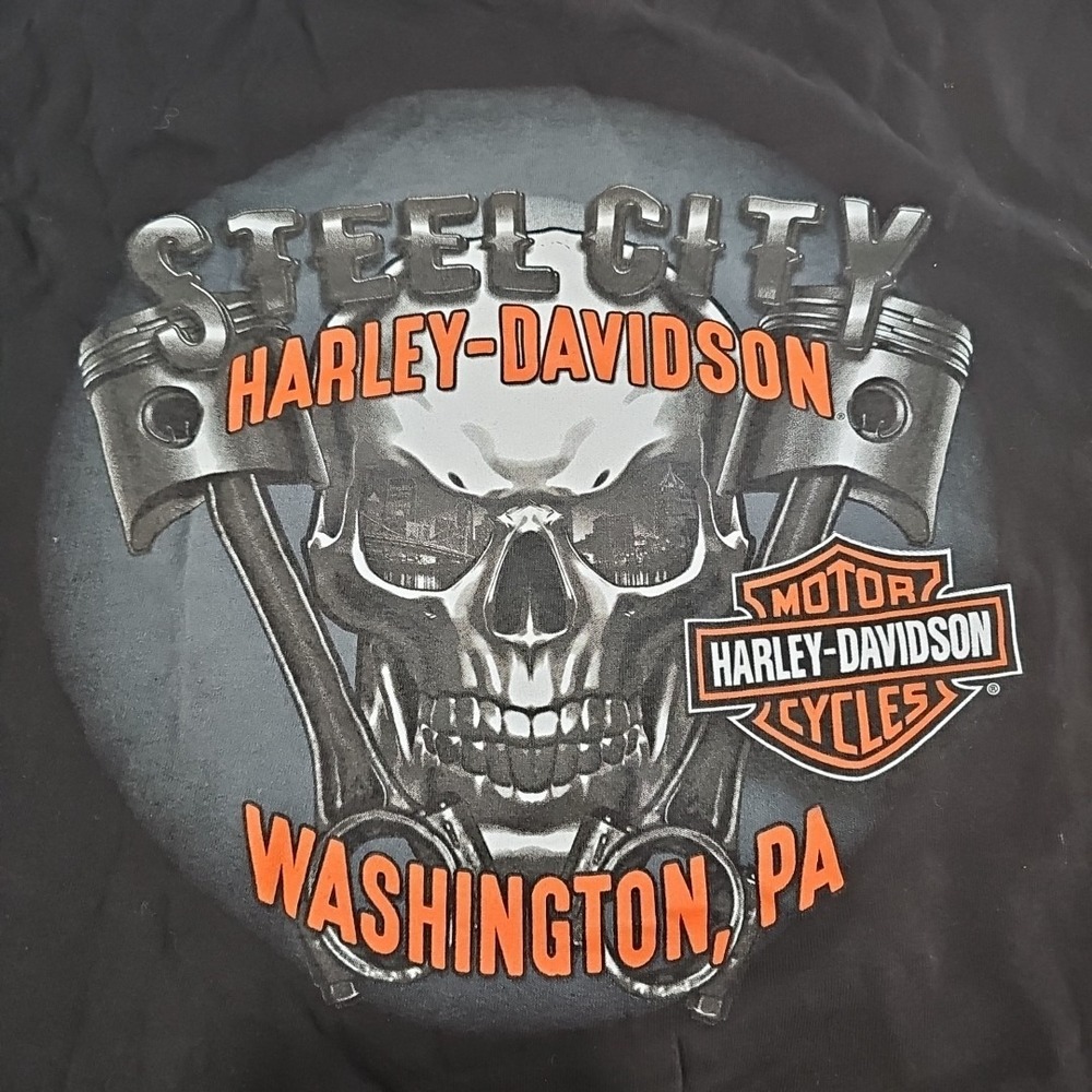 NWT Harley-Davidson Steel City H-D Washington Pa. T-shirt Mens XXXL - Picture 2 of 5